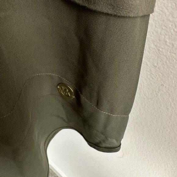 Michael Kors Large Basics Shirt IVY QT35KG2T45 MSRP $79.50 Green Blouse - Picture 10 of 12